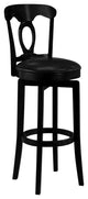 Corsica Swivel Bar Stool, Black Finish