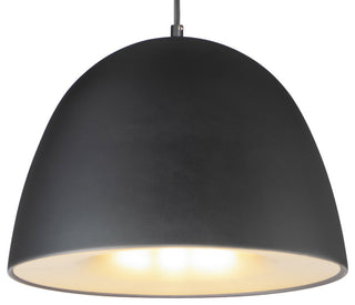 ET2 E24914 Fungo 16"W LED Pendant - Black / Satin Brass