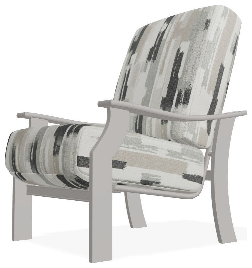 St. Catherine Deep Seat Outdoor Armchair, Dreamscape Seaglass/Warm Gray