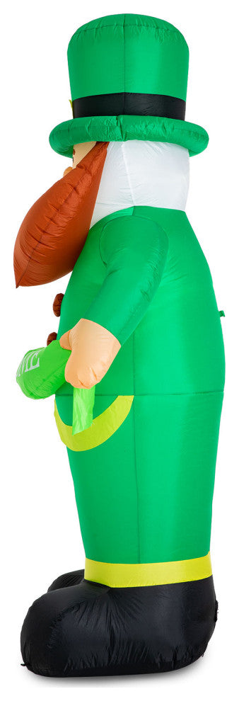 8' Lighted St. Patrick's Inflatable Leprechaun Decor