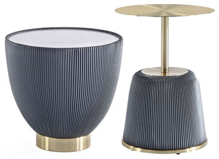 Manhattan Comfort 2-Piece Anderson End Table 1.0 and End Table 2.0