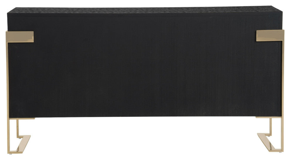 Modrest Rothsay Modern Wenge + Gold Dresser