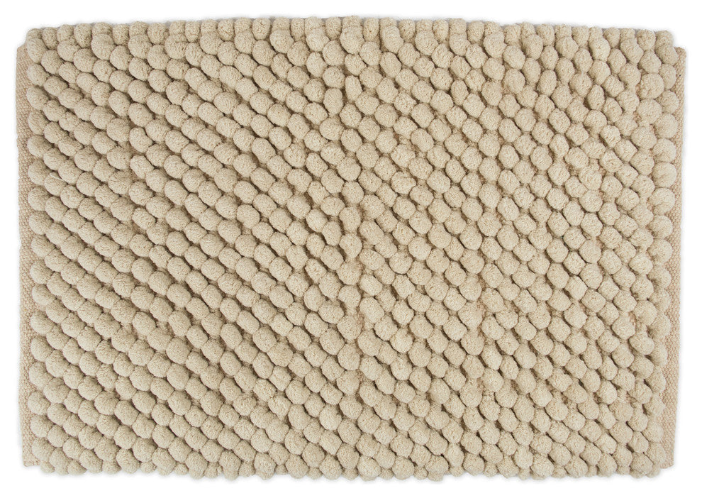 Solid Taupe Microfiber Bath Mat, 17"x24"
