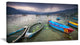 Boats near Pokhara Lake, Boat Canvas Art Print, 32"x16"
