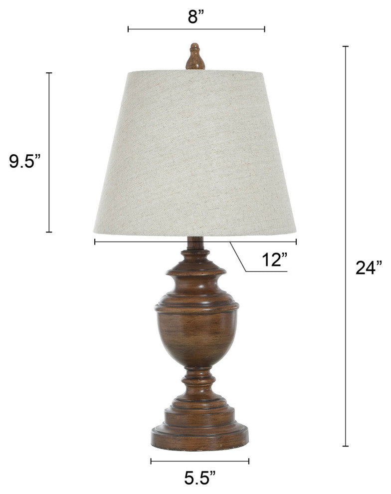 Mario Table Lamp, French Oak