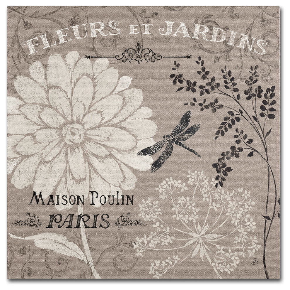 'French Linen Garden II' Canvas Art by Daphne Brissonnet