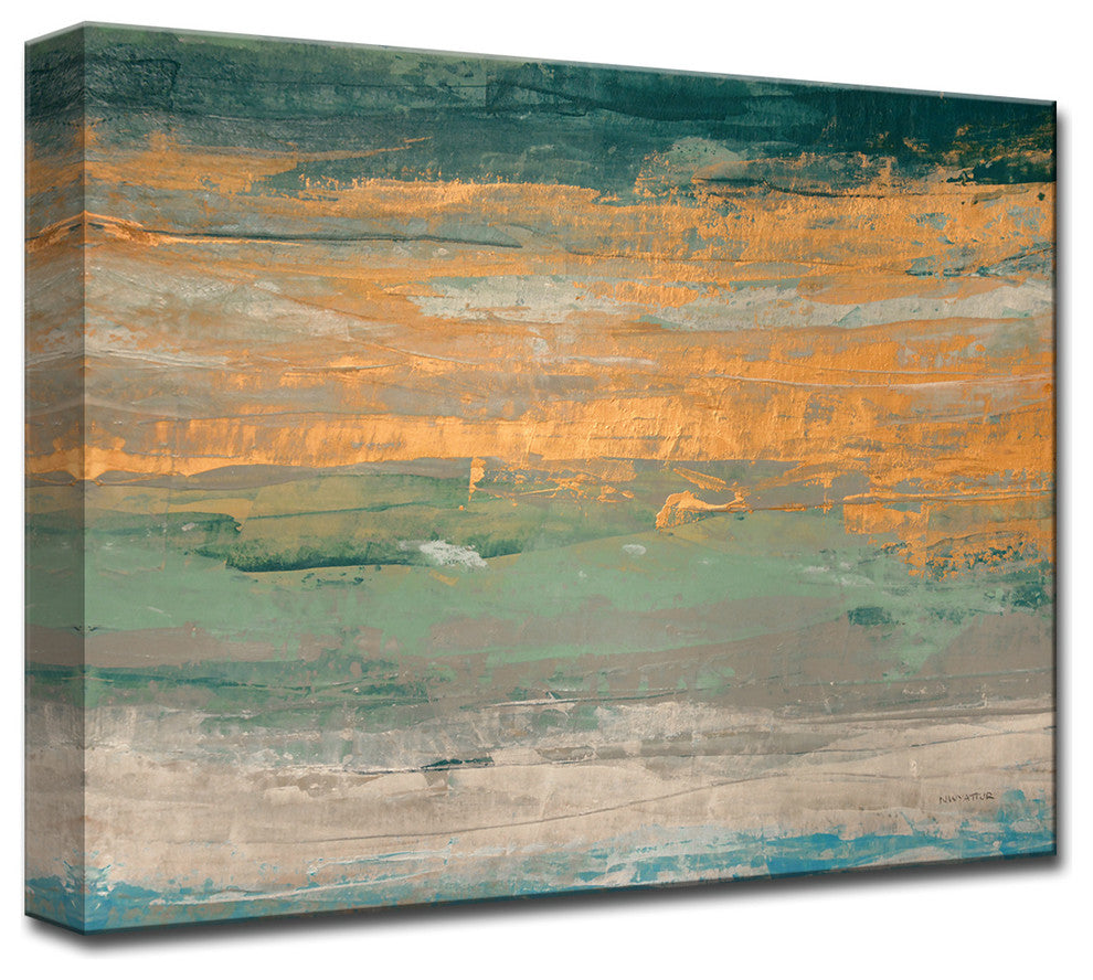 Ready2HangArt Oversized Canvas 'Sparkling Seas II' by Norman Wyatt, 16"x20"