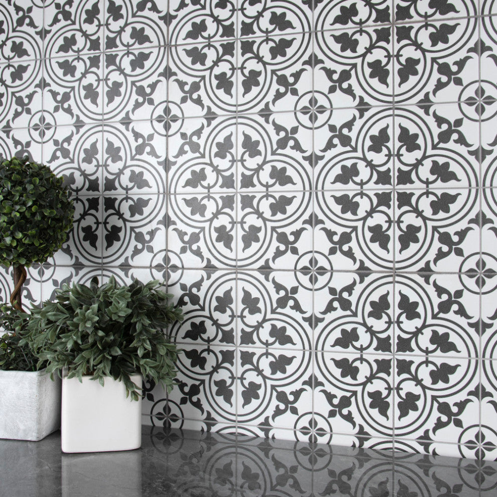 Harmonia Classic Ceramic Floor and Wall Tile, Classic White