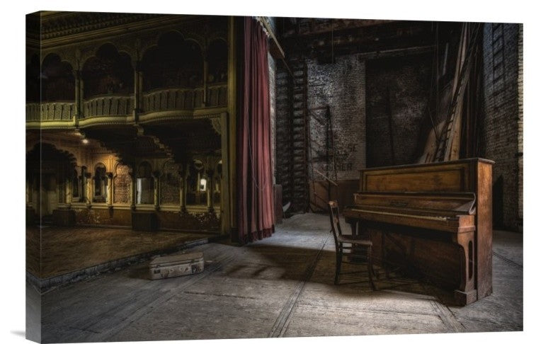"Show, Interrupted" Stretched Canvas Giclee by Adrian Popan, 18x12"
