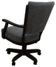 Dining Solid Wood Caster Chair on Wheels Classic, Northwest Elk Black