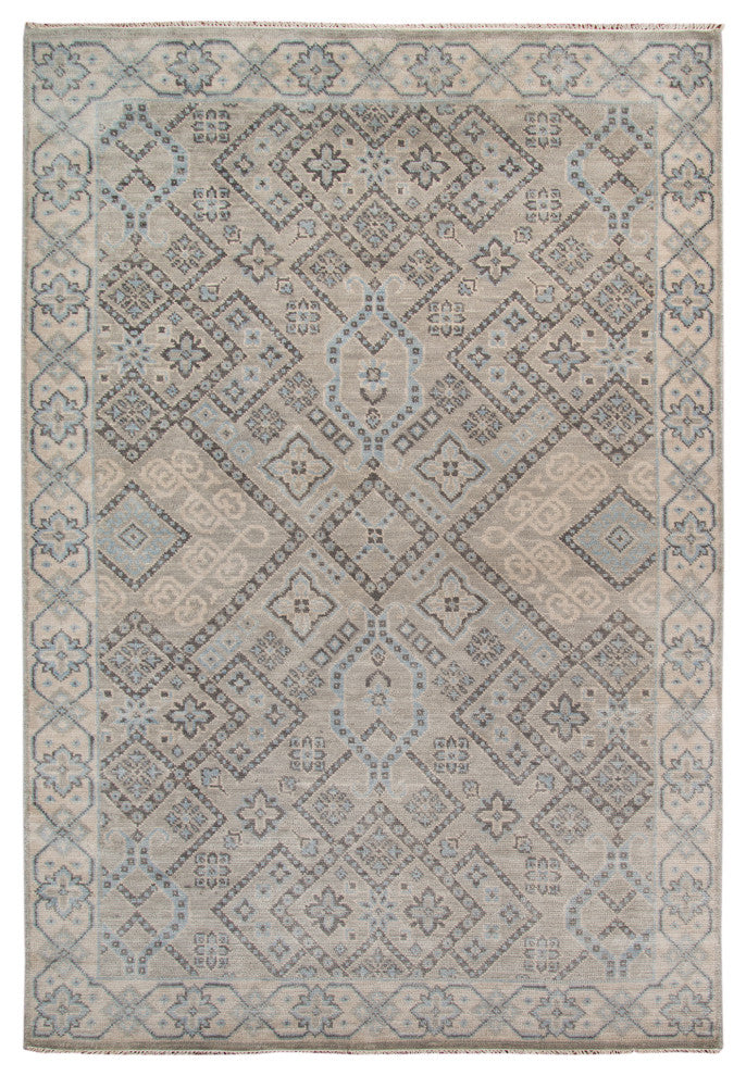 Blu Drayer Area Rug, Gray, 10' x 14', Geometric
