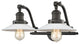 Halophane 2 Light Bathroom Vanity Light in Oil Rubbed Bronze
