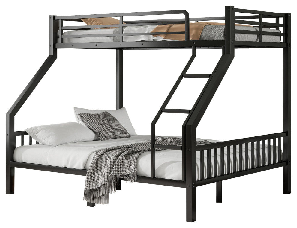 Gewnee Twin XL Over Queen Metal Bunk Bed