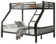 Gewnee Twin XL Over Queen Metal Bunk Bed