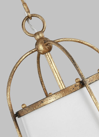 Stonington Small Hanging Shade, Antique Gild