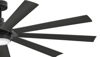 Hinkley Turbine 80" Led Smart Fan, Matte Black