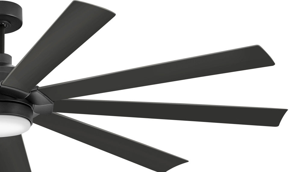 Hinkley Turbine 80" Led Smart Fan, Matte Black