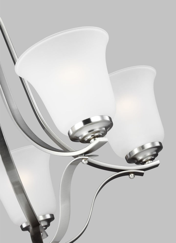 Generation Lighting Lighting 5-Light Chandelier, Brushed Nickel