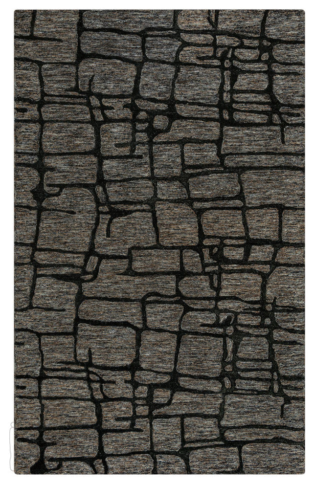Rizzy Home BKR103 Becker Area Rug8'9"x11'9" Charcoal