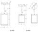 Cube Architectural 6" LED Pendant 40 Deg Beam 3000K, Graphite