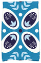 Tradition Decorative Holiday Geometric Print Hand Towel, Teal