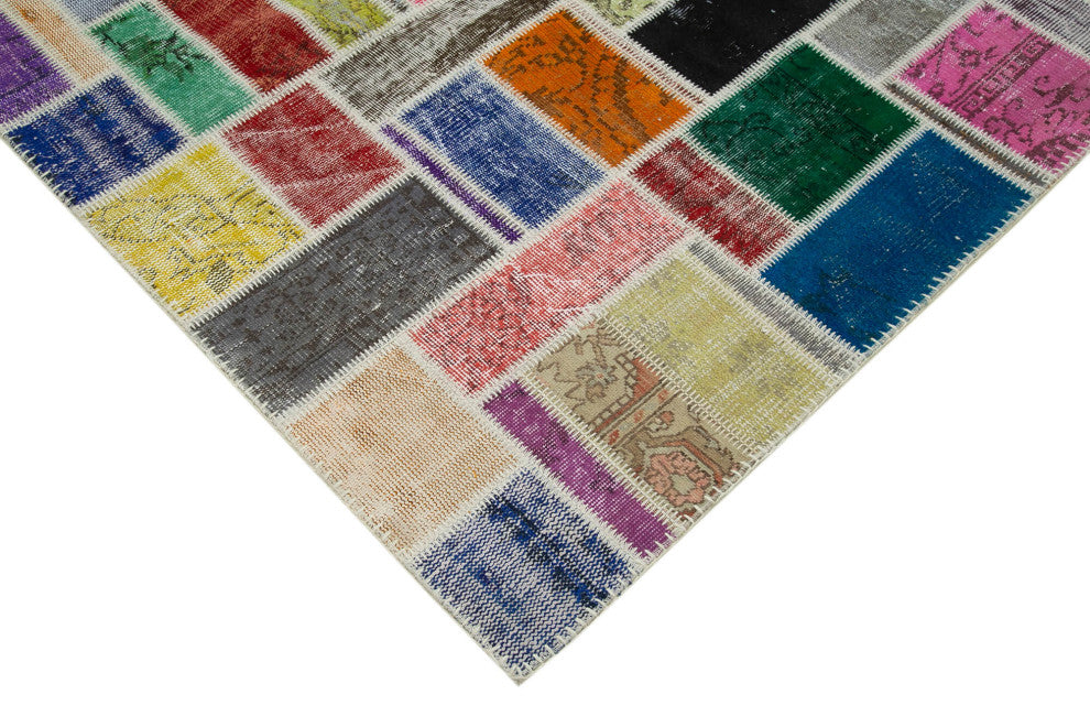 Rug N Carpet - Handmade Oriental 5' 8" x 7' 10" Vintage Patchwork Area Rug