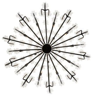 Wildflower 15-Lt Chandelier - Matte Black
