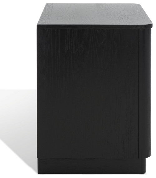 Safavieh Couture Gabrietta 2 Drawer Nightstand Black / Gold