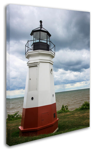 Kurt Shaffer 'Vermillion Ohio Lighthouse' Canvas Art, 19"x14"