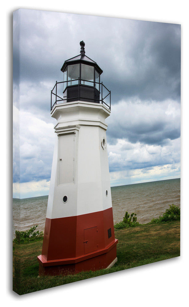 Kurt Shaffer 'Vermillion Ohio Lighthouse' Canvas Art, 19"x14"