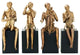 Copper Modern Musician Sculpture Set of 4
