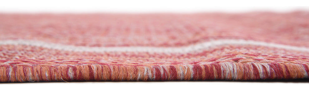 Unique Loom Rust Red Soft Border Outdoor 5' 0 x 8' 0 Area Rug