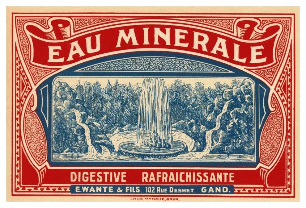 "Eau Minerale" Digital Paper Print by Retrolabel, 46"x31"
