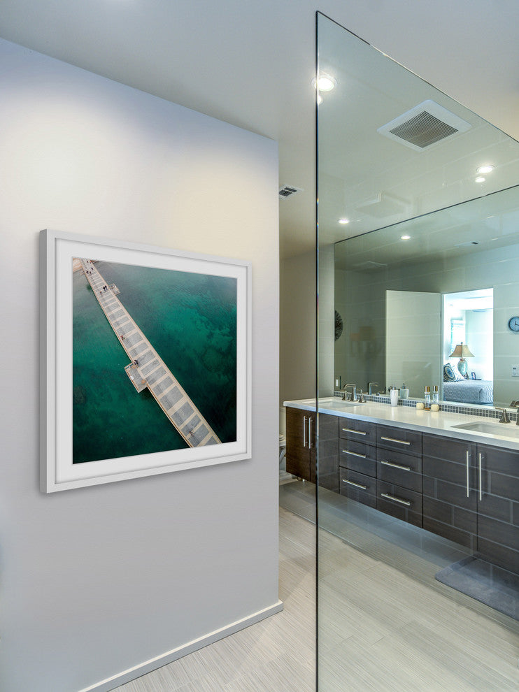 "Water Walk" Framed Print by Karolis Janulis