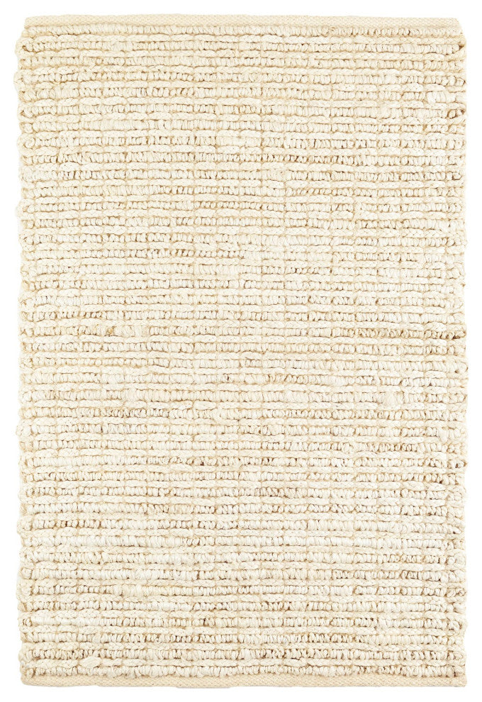 Dash & Albert Dunes Bleached Oak Handwoven Jute Rug, Ivory, 5' x 8'