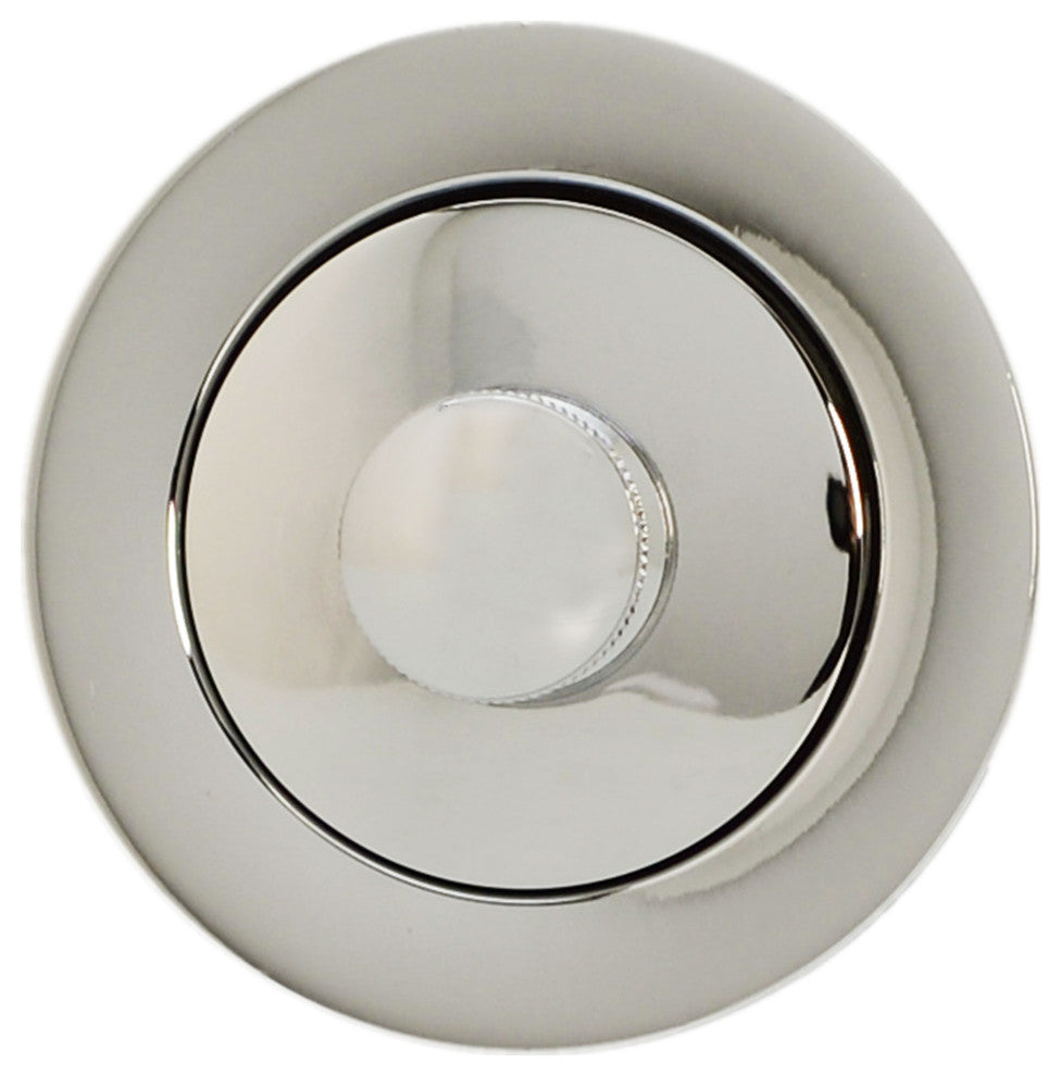 19 in. Solder In Brass Bath Tub Waste Drain Kit, Polished Nickel