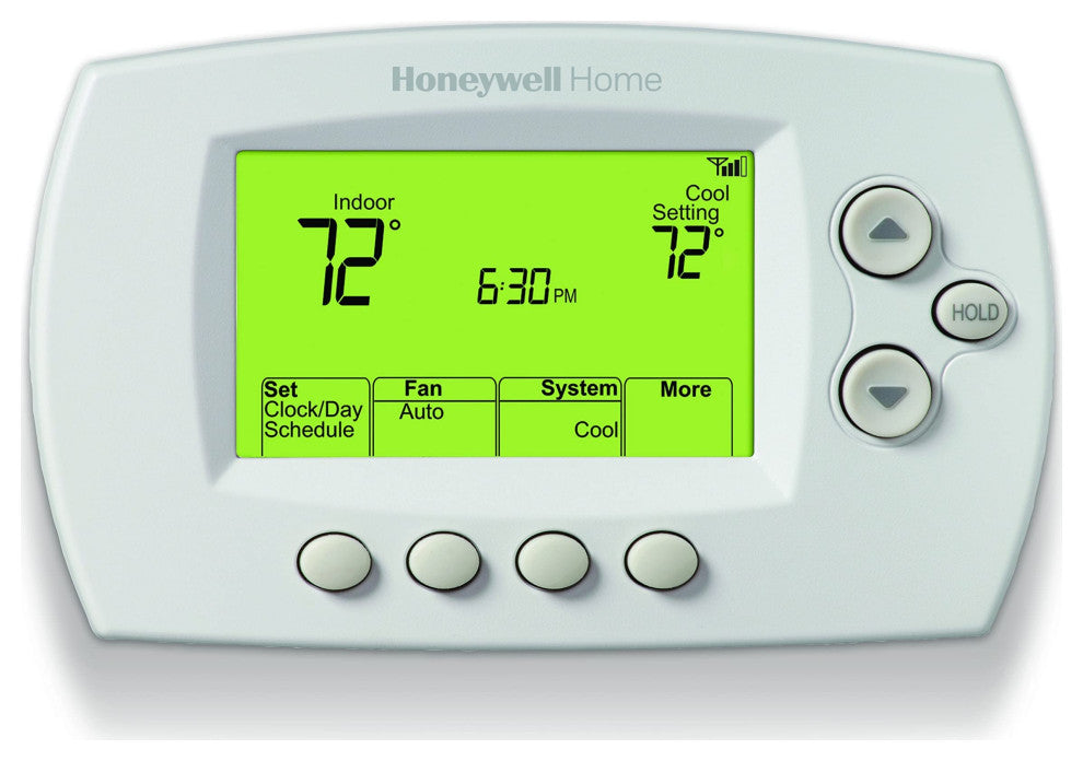 RTH6580WF Wi-Fi 7-Day Programmable Thermostat, Wi-Fi Thermostat + Leak Detector