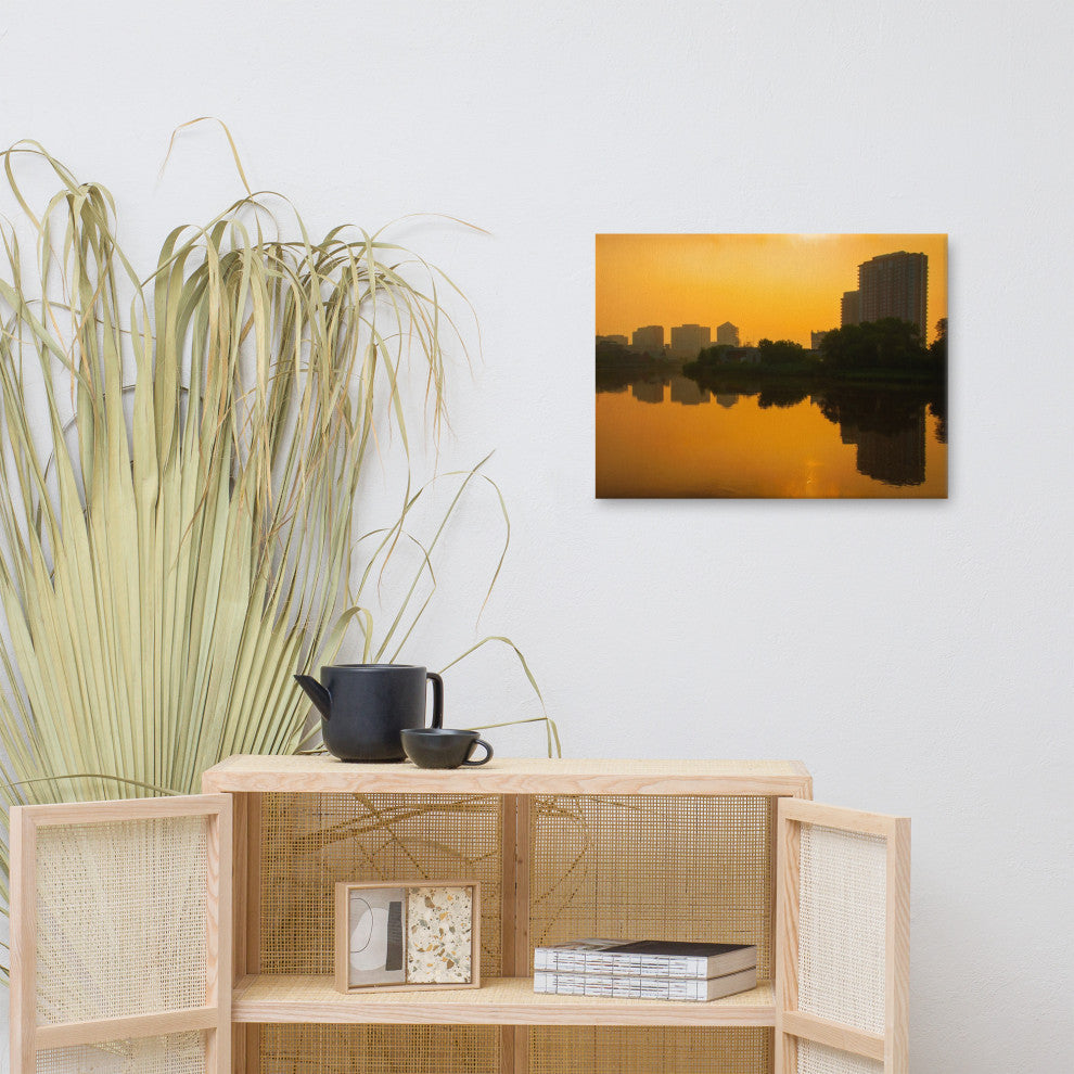 Wilmington at Sunrise Landscape Photography Canvas Wall Art Print, 18" X 24"