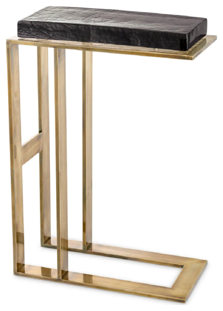 Vintage Brass End Table, Eichholtz Pierre