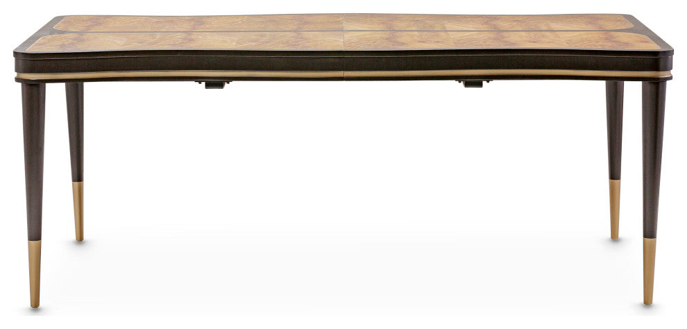 Malibu Crest Rectangular Dining Table - Crotch Mahogany