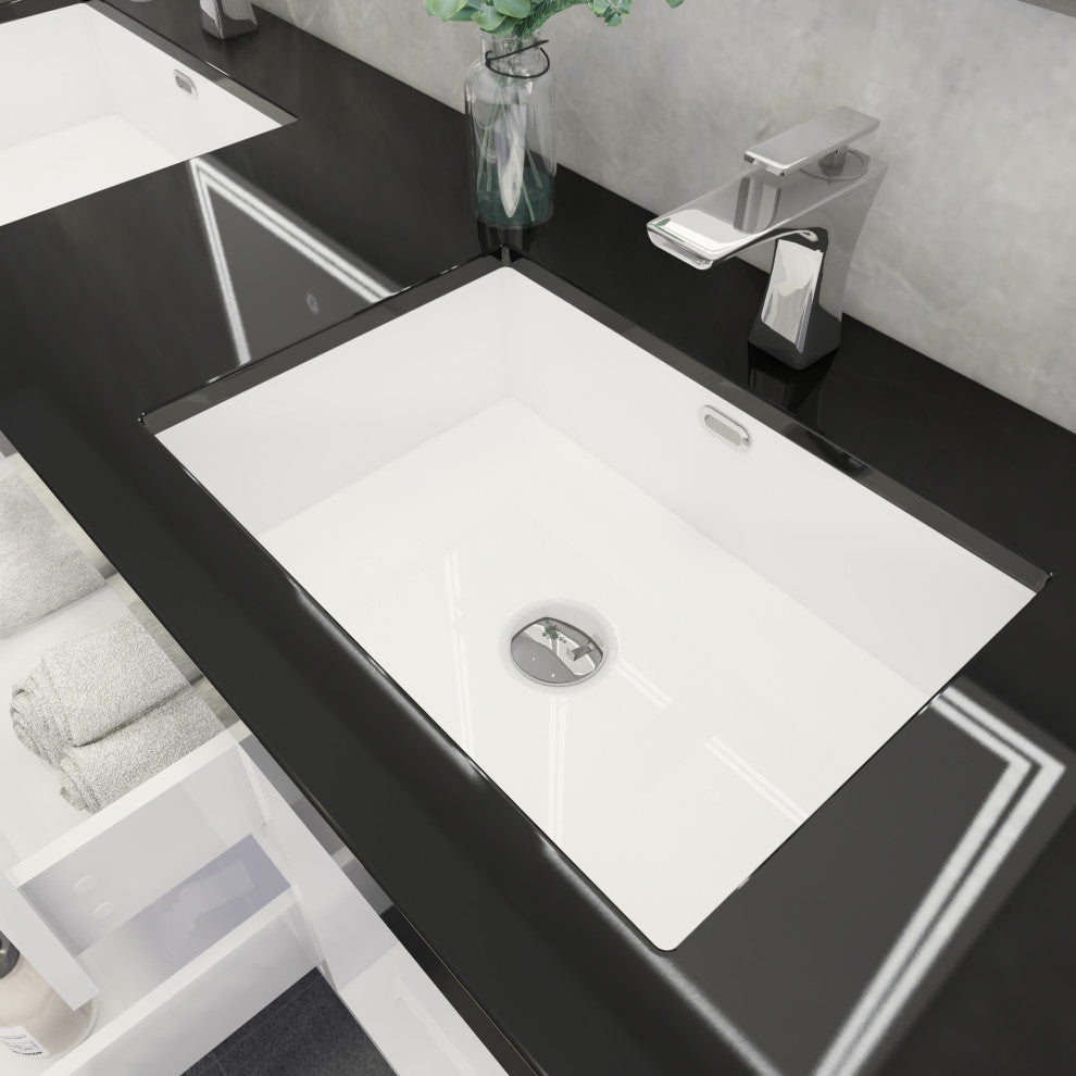 Belli 60" Double Sink Wall Mount Vanity Set, High Gloss White, Matt Black Top