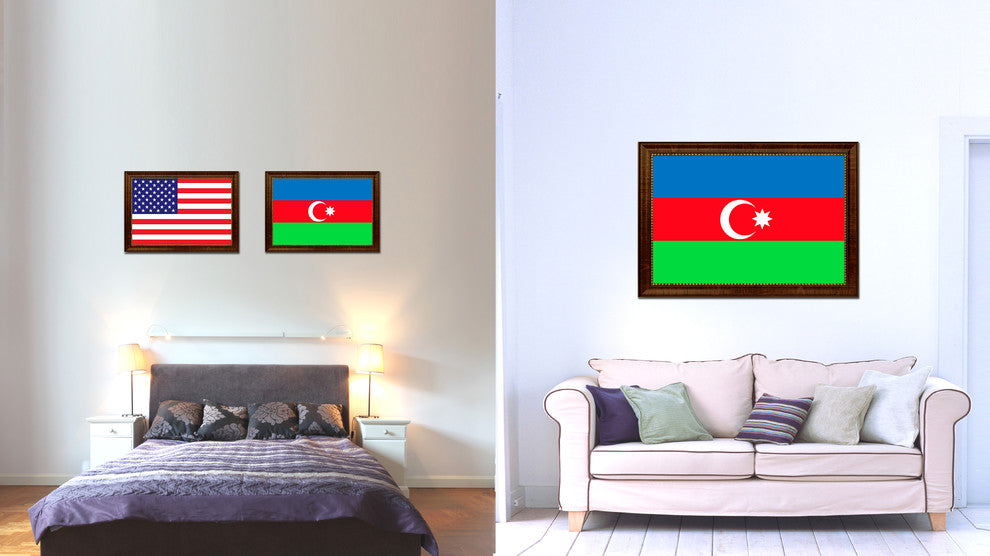 Azerbaijan Country Flag Canvas Print, 21"x30"