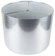 Classic Drum Metallic Lampshade, 14"x14"x10", Silver