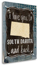 "South Dakota And Back" By Katie Doucette, Giclee Print on Gallery Wrap Canvas
