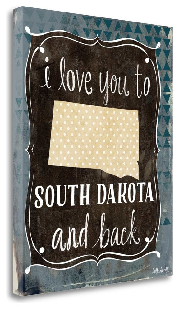 "South Dakota And Back" By Katie Doucette, Giclee Print on Gallery Wrap Canvas
