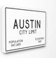 Austin City Limit, 16"x20", Stretched Canvas Wall Art
