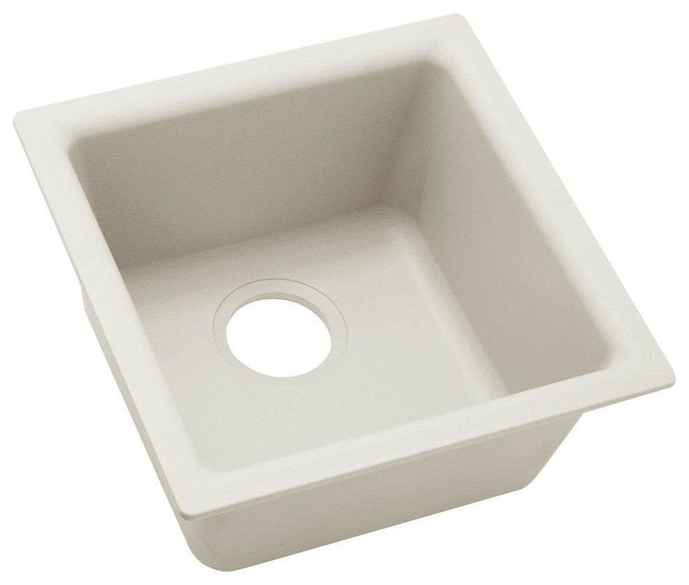 Elkay Luxe 15 3/4" One Bowl Drop In/Undermount Bar/Prep Kitchen Sink, ELX1616RT0