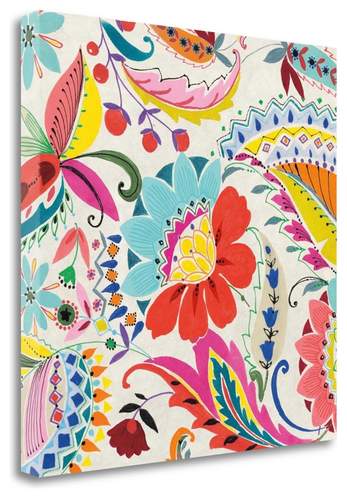 "Boho Paisley II" By Wild Apple Portfolio, Giclee Print on Gallery Wrap Canvas