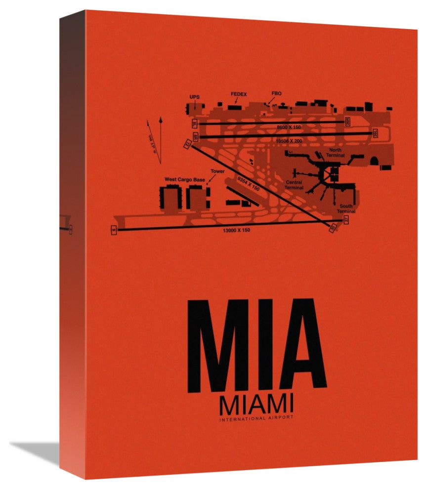 "MIA Miami Airport Orange" Fine Art Print