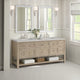 Breckenridge 72" Double Vanity, Oak, 3 CM Eternal Jasmine Pearl Top